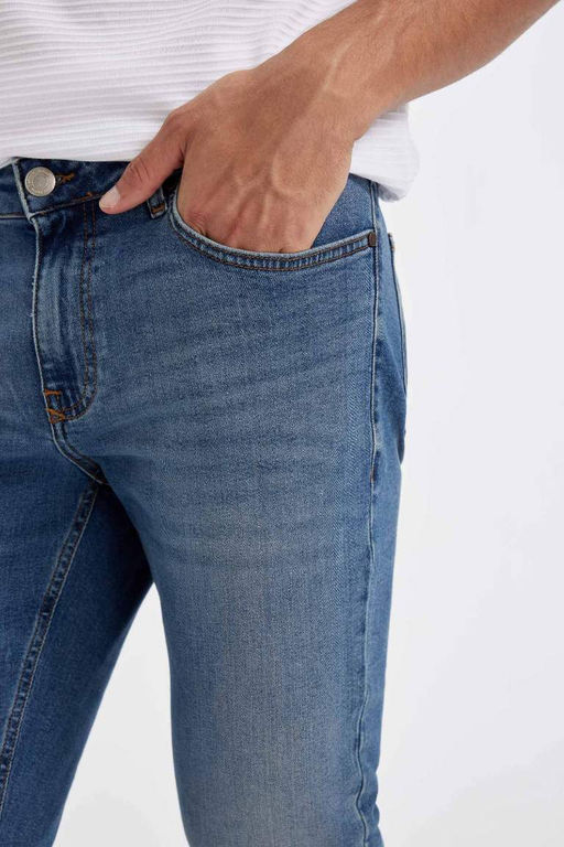 Pedro Slim Fit Джинсовые брюки узкого кроя с нормальной талией и узкими штанинами - Defacto фото 6