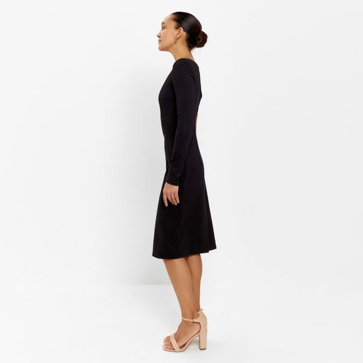 Платье женское миди MINAKU: PartyDress, чёрное, размер 40