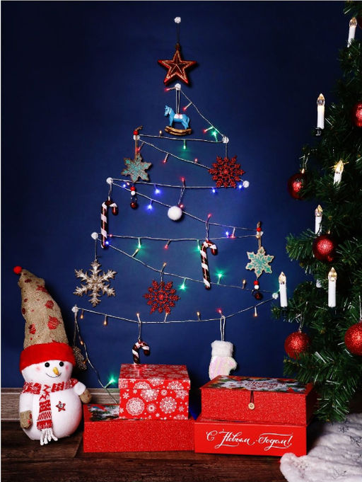 Набор прозрачных крючков -зажимов для крепления гирлянд и проводов 9шт