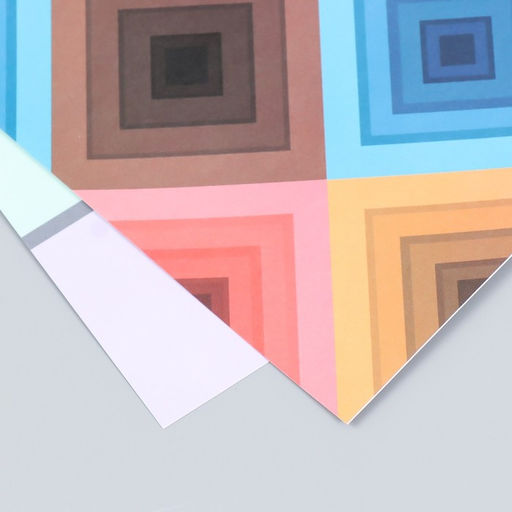 Цена за 5 шт. Бумага для скрапбукинга двусторонняя «Яркая геометрия», плотность 180 г, 30.5×32 см