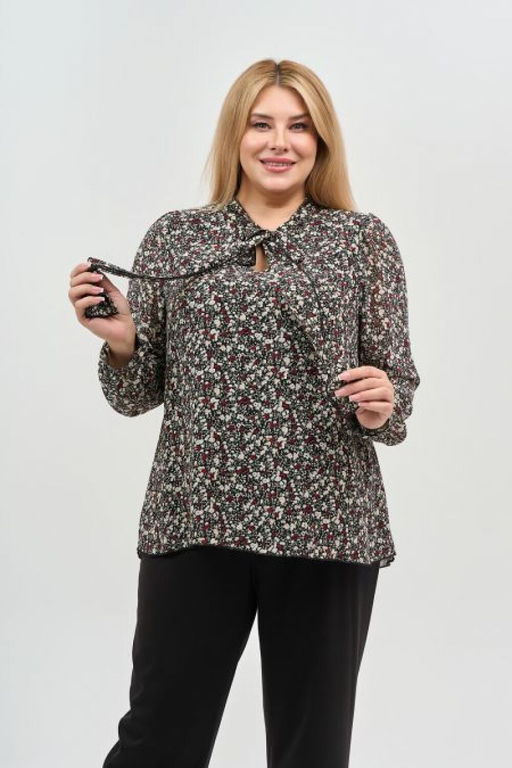 Блуза Luxury Moda 1069 черно-белый