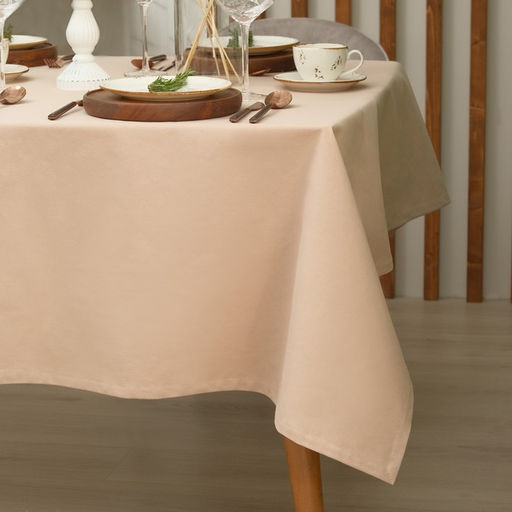 Скатерть «Этель» Kitchen, 150×110 см, бежевая, 100% хлопок, саржа 220 г/м²
