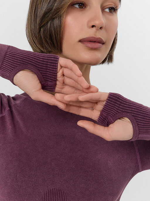 Джемпер женский для занятий спортом бордовый - Mark formelle фото 6