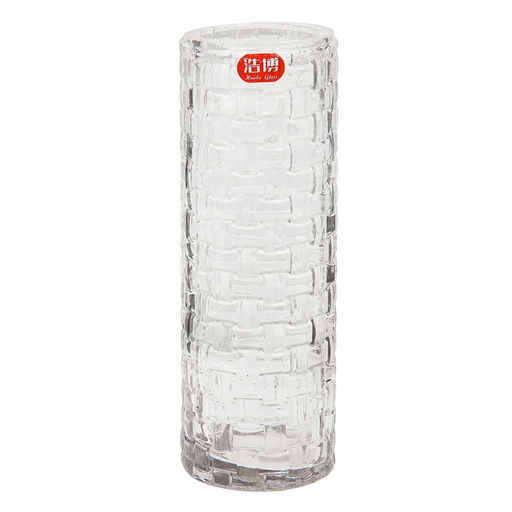 Ваза «Шерри», кирпичики, 23.5×9.5 см, стекло, прозрачная
