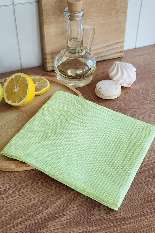 Полотенце вафельн. однотон.  60*45 150г/м2 пакет ТТ