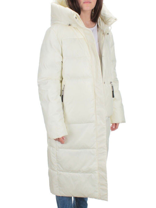 H-2210 WHITE Пальто зимнее женское (200 гр .холлофайбер) - Fashion фото 8