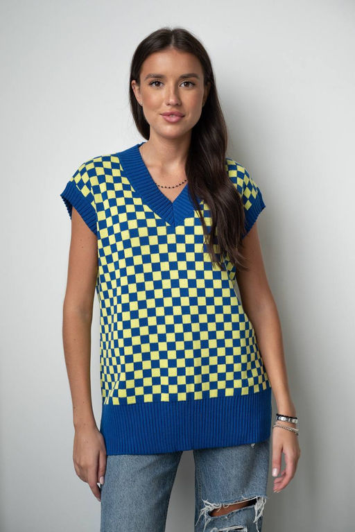 Жилет ЖЛв 1047 Синий - T.C.T фото 5