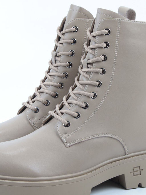 04-PAS144-2Z BEIGE Ботинки зимние женские (натуральная кожа, 100% шерсть)