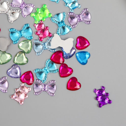 Декоративные Стразы Ассорти 2 1,2х1,2 см: 1,2х1,6 см; 1,8х1,4 см набор 8 гр