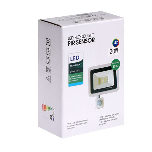 Прожектор светодиодный, 20 Вт, 1800 Лм, 4000К, датчик движения, IP66 - Simaland фото 13