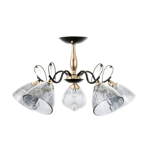 Светильник потолочный BayerLux «Анабель», 5хЕ27, 40 Вт, чёрный, 65×65×33 см