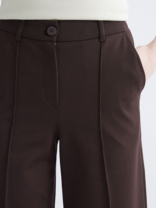 Standart Fit Geni? Pa?a Kad?n Pantolon