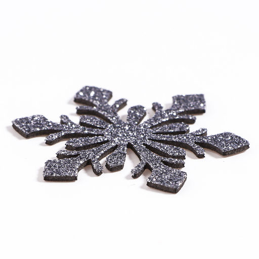 Новогодний декор «Снежинки», набор 9 шт., цвет серебро