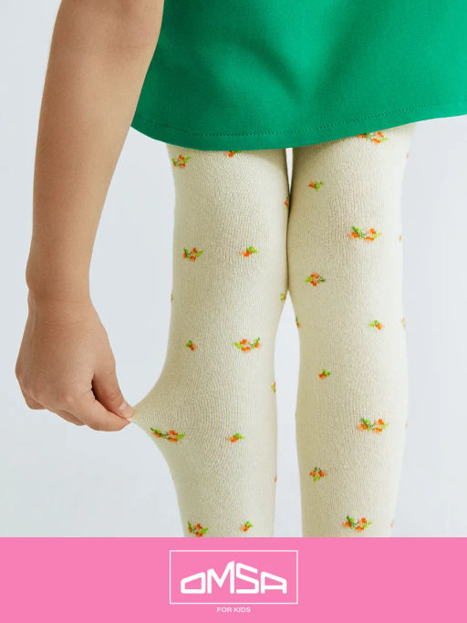 OMSA kids Collant 12Р43-2 с рисунком (розочки) - rosa chiaro  фото 19