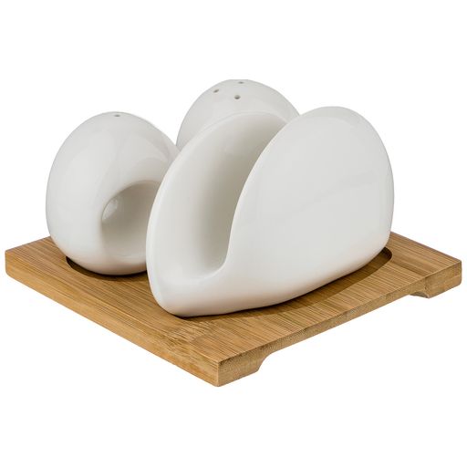 НАБОР ДЛЯ СПЕЦИЙ И САЛФЕТНИЦА LEFARD НА ДЕРЕВ. ПОДСТАВКЕ 13.5*13.5*1 СМ  фото 3