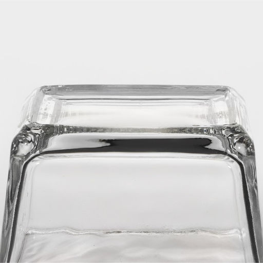 Менажница «Голд», 19.5×19.5 см, на бамбуковой подставке, с крышками, стекло, прозрачная