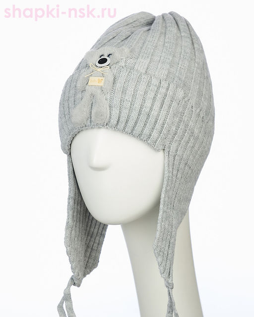 01-29-R Ушанка для девочки флис (48-52)