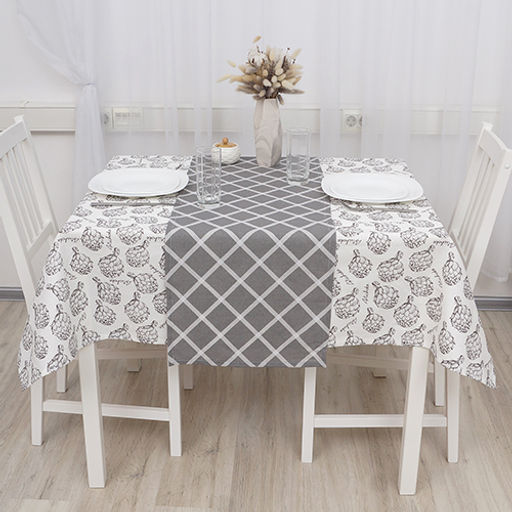 Скатерть 145х220, рогожка, 100 % хлопок, Артишоки ВБ 145х220 - Традиция фото 8