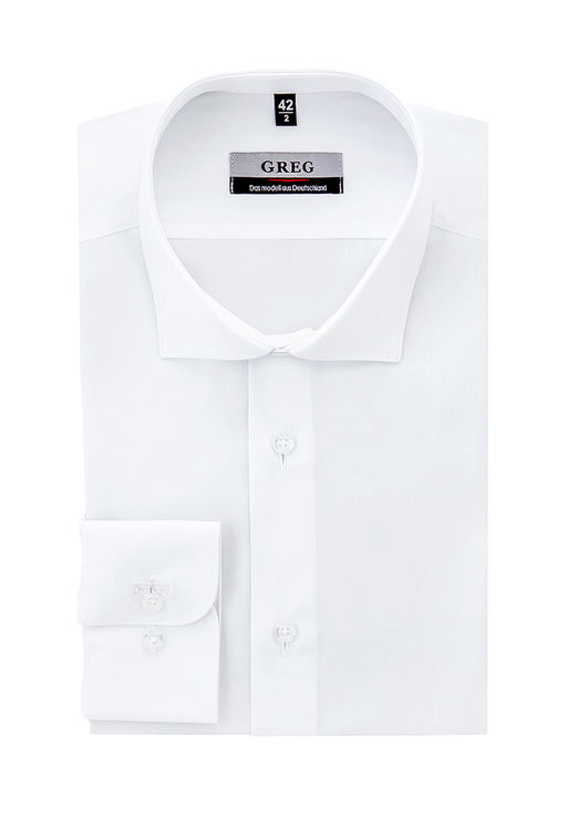 Сорочка мужская длинный рукав GREG 100/199/WHITE/Z_V