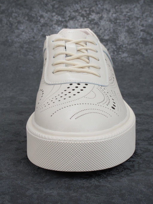 05-PDD166-1 BEIGE Кроссовки женские (натуральная кожа) - Фабричный китай фото 10