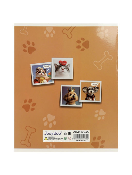 Комплект 12 тетрадей, 48 листов, клетка, 60гр, 4 вида, Зверушки,софтач с выборочным уф-лаком   10968