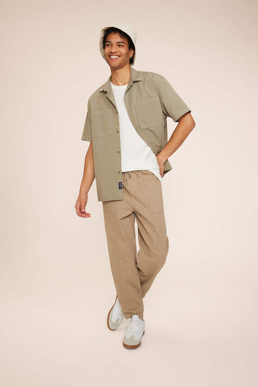 Габардиновые брюки прямого кроя Relax Fit - Defacto фото 2