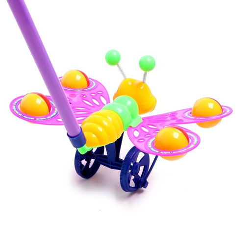 Каталка на палочке Бабочка, цвета МИКС - Simaland фото 4