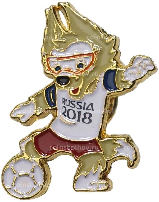 Значок Чемпионат Мира по футболу 2018 в России Забивака