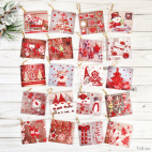 Открытка новогодняя набор 160 штук Новый год / DE-138 /уп 60/