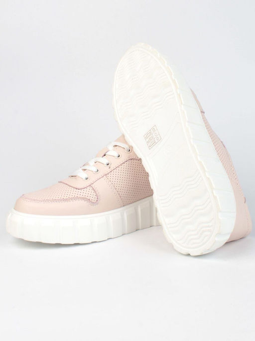 05-PDA97-2 PINK Кроссовки женские (натуральная кожа) - Фабричный китай фото 14