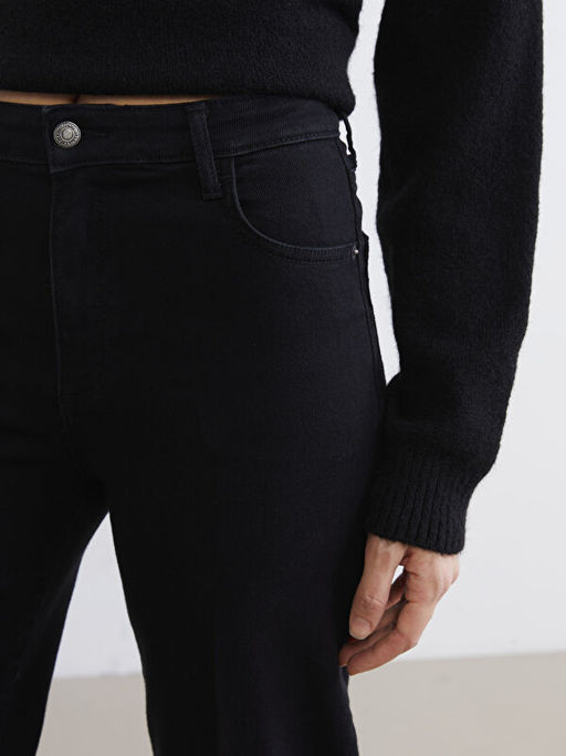 Wideleg Kad?n Jean Pantolon