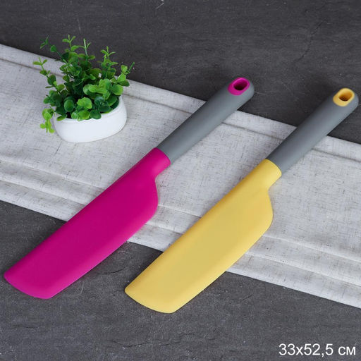 Лопатка-нож силикон 32,5х5,3 см / WYL200 /уп 200/ 0,12 (Розовый)