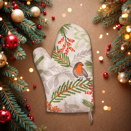 Цена за 2 шт. Варежка-прихватка Доляна Bullfinch 20×27 см, 100% хлопок, ватин 250 г/м²