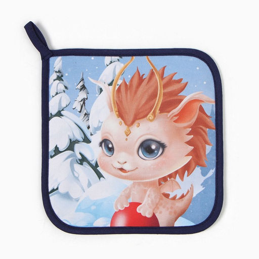 Прихватка Этель Веселья и радости 19х19 см, 100% хл, ватин 250 г/м2  фото 2