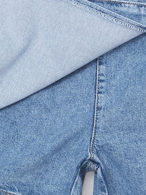 Beli Lastikli K?z ?ocuk Jean ?ort Etek