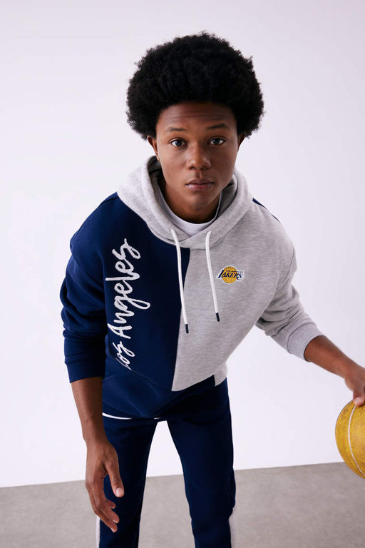 DeFactoFit Толстовка комфортного кроя с капюшоном NBA Los Angeles Lakers  фото 4