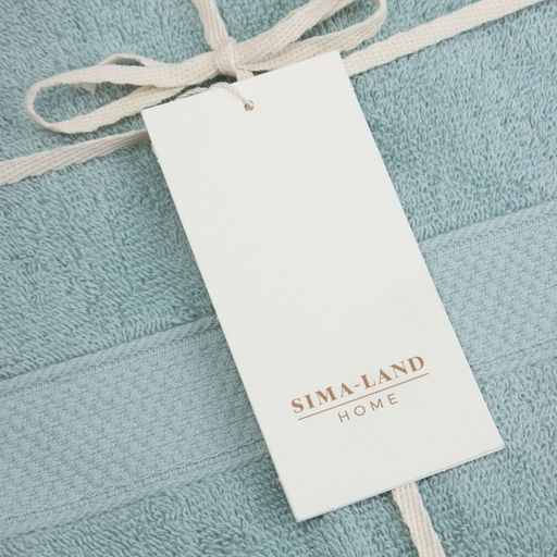 Полотенце махровое SL HOME: Classic «Аззура», 50×90 см, хлопок 100%, бирюзовое