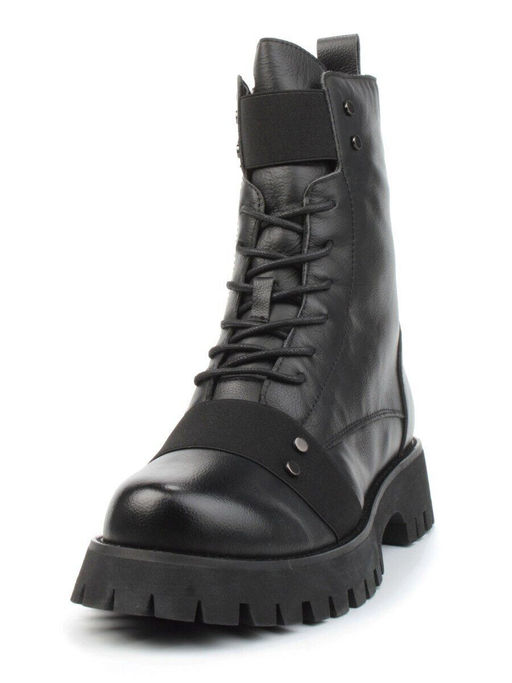 04-YPM9532A BLACK Ботинки зимние женские (натуральная кожа, натуральный мех) - Фабричный китай фото 5