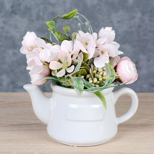 Цветочная композиция Букет гортензий 13х8,5х14 см / NW713/FLM-102 / (Желтый) - Галеонтрейд фото 6