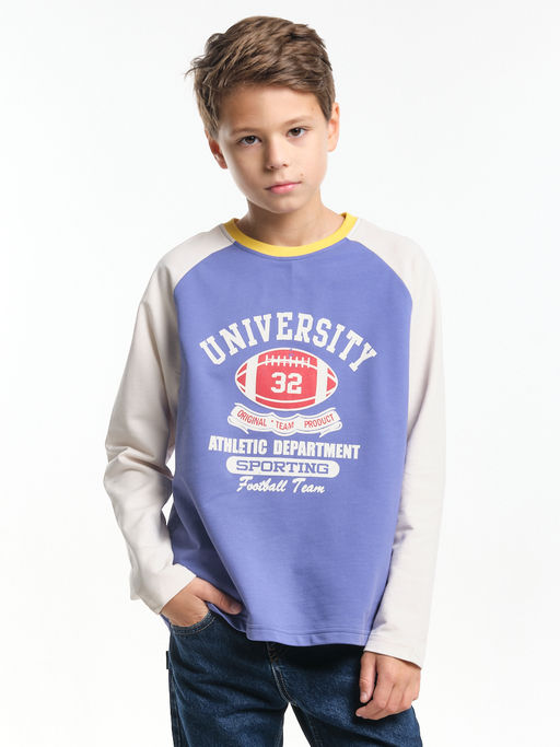 Лонгслив для мальчика подростка 22-0225 хаки - Mini maxi фото 6