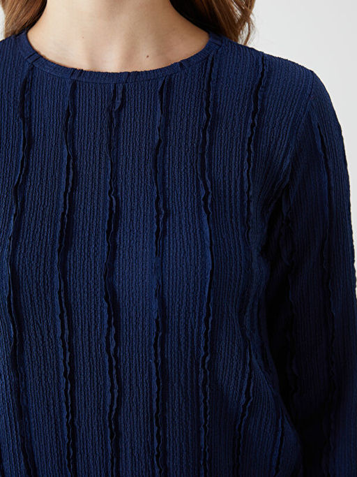 Bisiklet Yaka Dokulu Kad?n Tunik