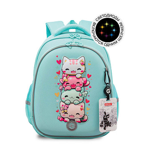 RAz-686-2 Рюкзак школьный с картхолдером на держателе - Grizzly фото 40