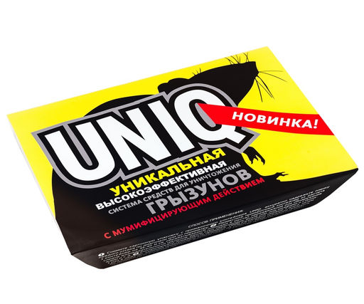 Приманка "Uniq" 2-х компонент. против грызунов, кротов, землероек (гранулы 100г + гель 150г)