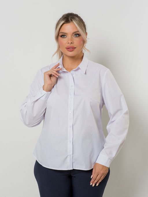 Блузка 1391 синий в горошек