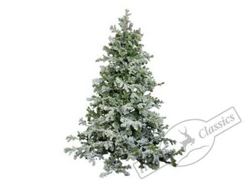 Ель зеленая заснеженная с литой силиконовой хвоей (1350 веток) h=1,22 м d=0,70 м