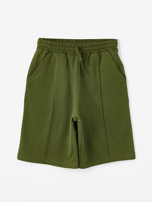 Bisiklet Yaka Bask?l? K?sa Kollu Erkek ?ocuk Ti??rt ve ?ort - Waikiki фото 3