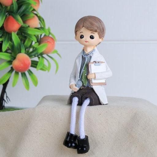 Цена за 2 шт. Фигурка Врач висячие ножки 2 штуки набор 17 см / K313 /уп 96/ - Галеонтрейд фото 4