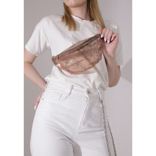 Сумка поясная Be unique, прозрачная, цвет бежевый - Nazamok фото 11