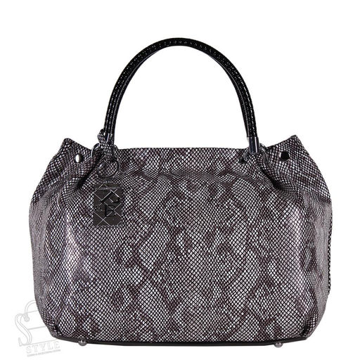 Сумка женская кожаная 8057-8-41 gray purple Polina&Eiterou/30 в Новосибирске