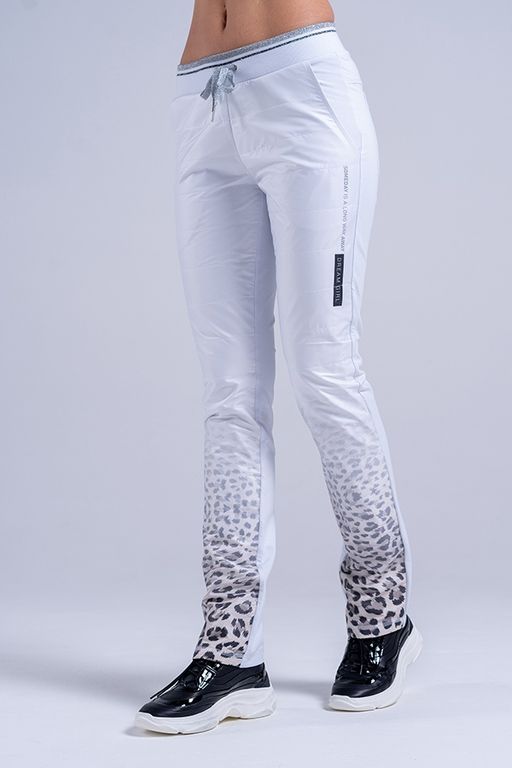 .Брюки М-406 Леопард белые - А+б коллекция фото 5